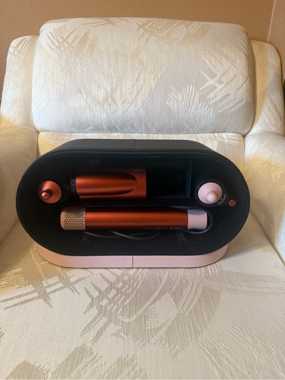 Dyson styling set in rose pink and copper